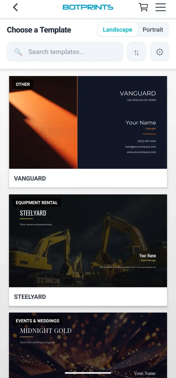 Business card templates for real estate agents and brokers